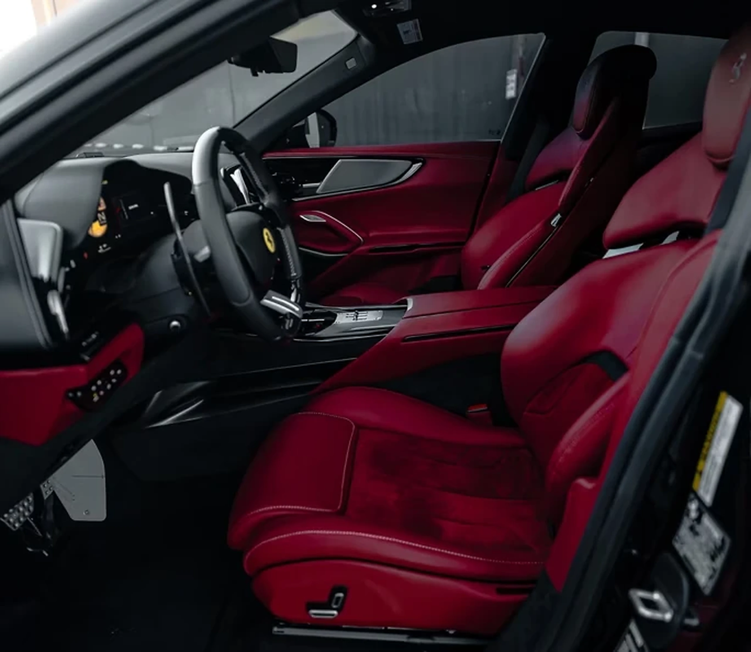 Ferrari Purosangue detail relevant to exotic car rentals with luggage planning on MIAMI RENT LUXURY