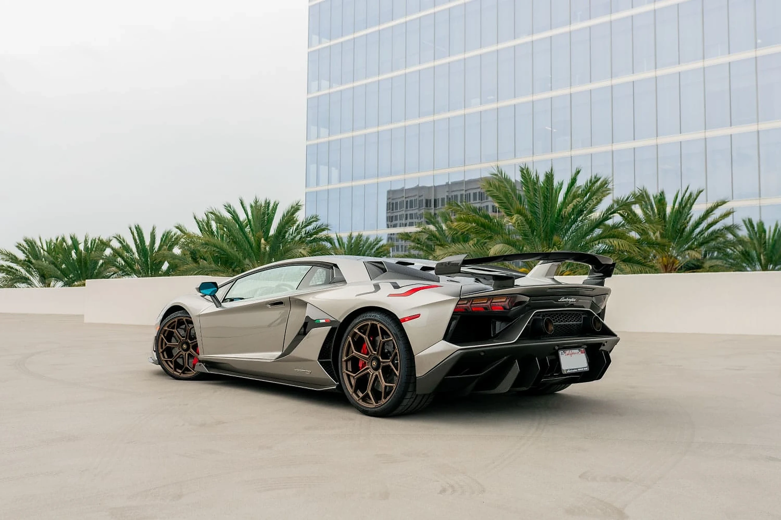 Lamborghini Aventador SVJ detail relevant to v12 exotic car rentals on MIAMI RENT LUXURY