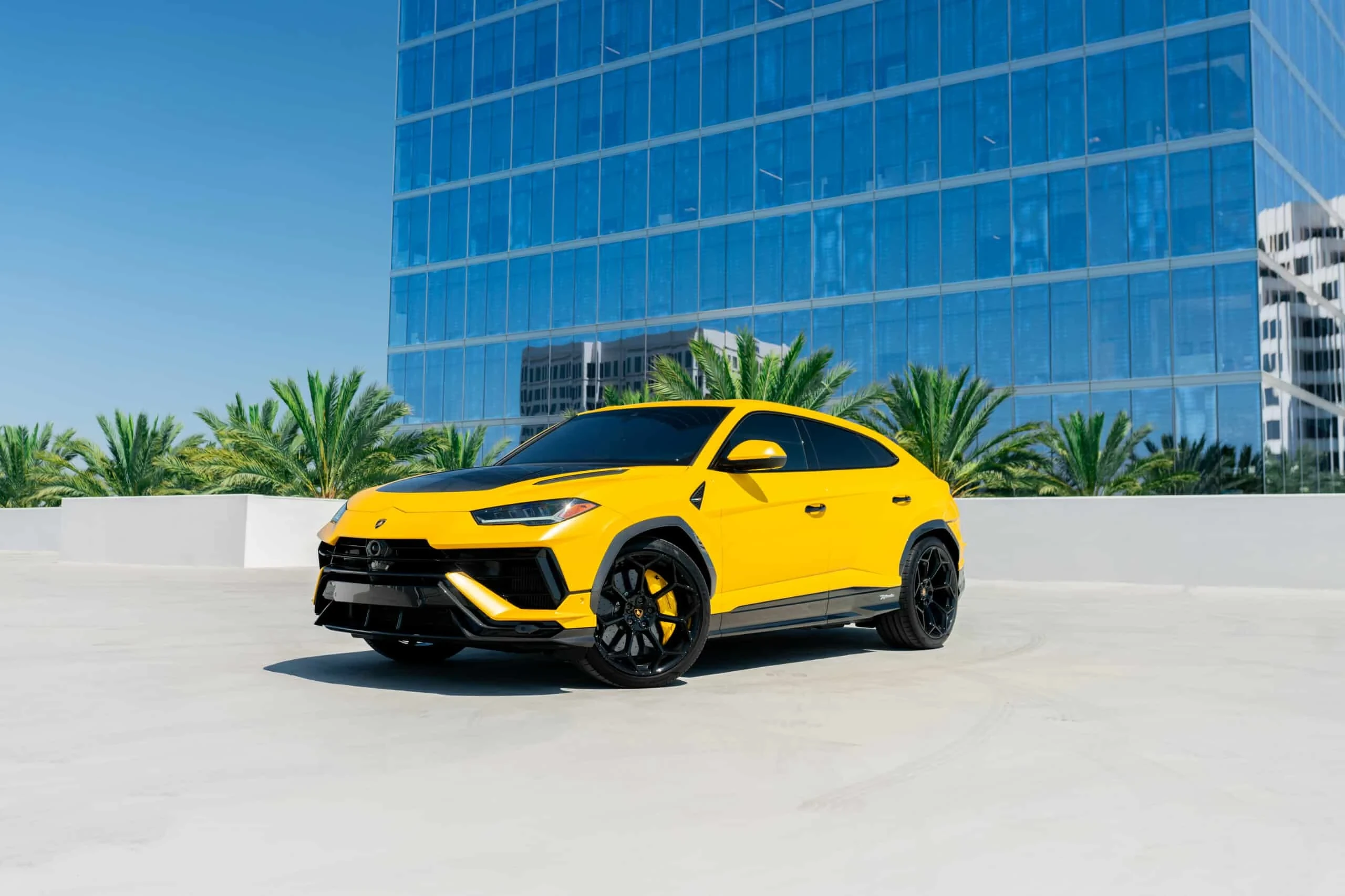 Lamborghini Urus Performante detail relevant to performance suv rentals on MIAMI RENT LUXURY