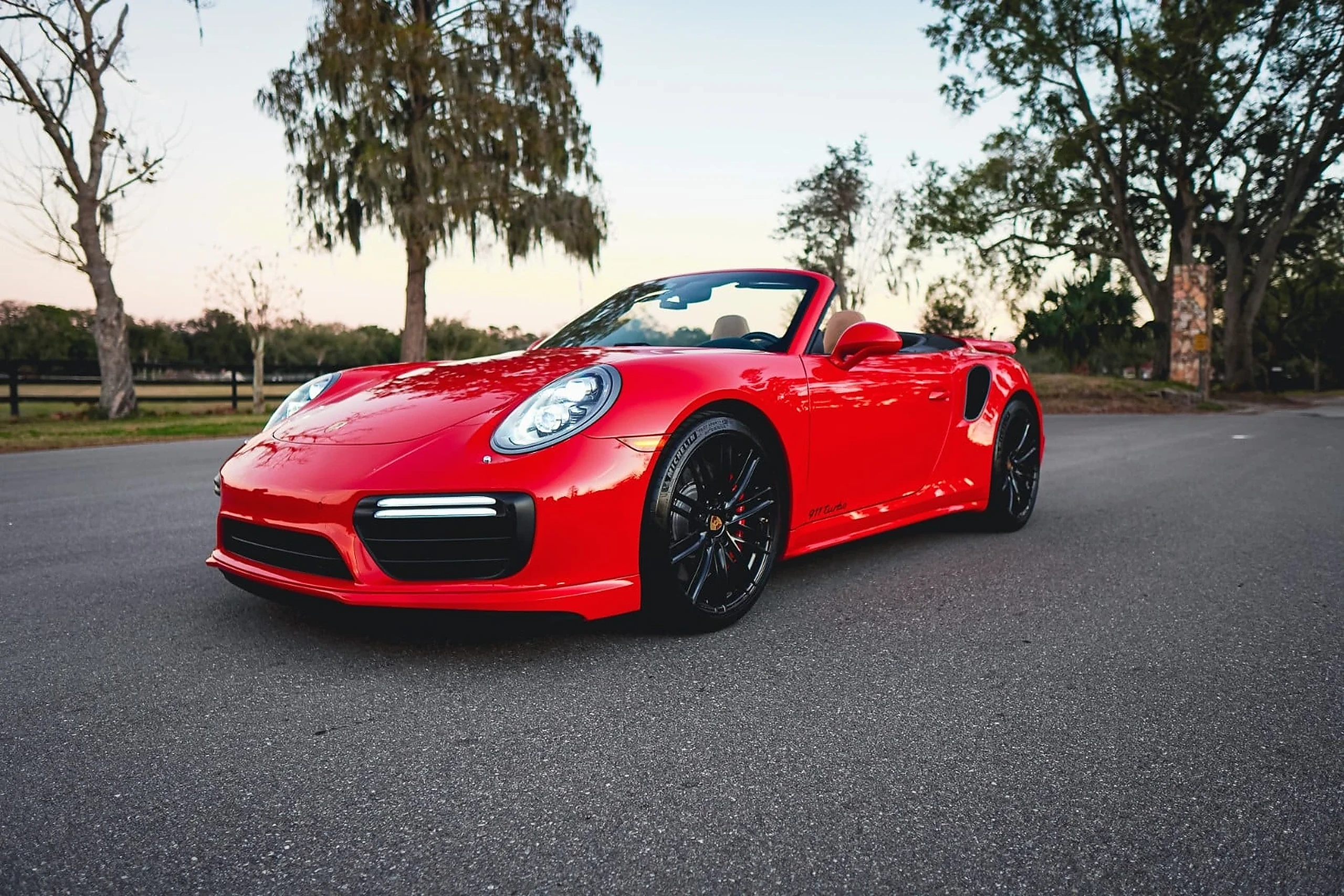 Porsche 911 Turbo Cabriolet exterior for weekend exotic rentals
